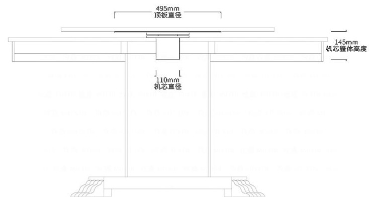 小型餐桌電動機芯