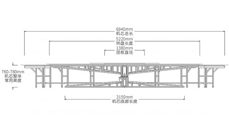 大型電動餐桌機(jī)芯