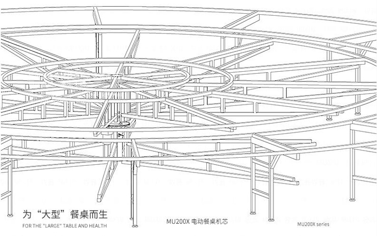 大型電動餐桌機(jī)芯